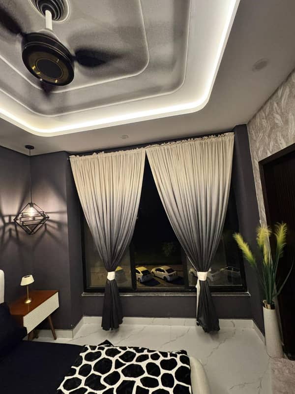 Furnished 1-Bed Apartment, Nishtar Block building view - APR-11