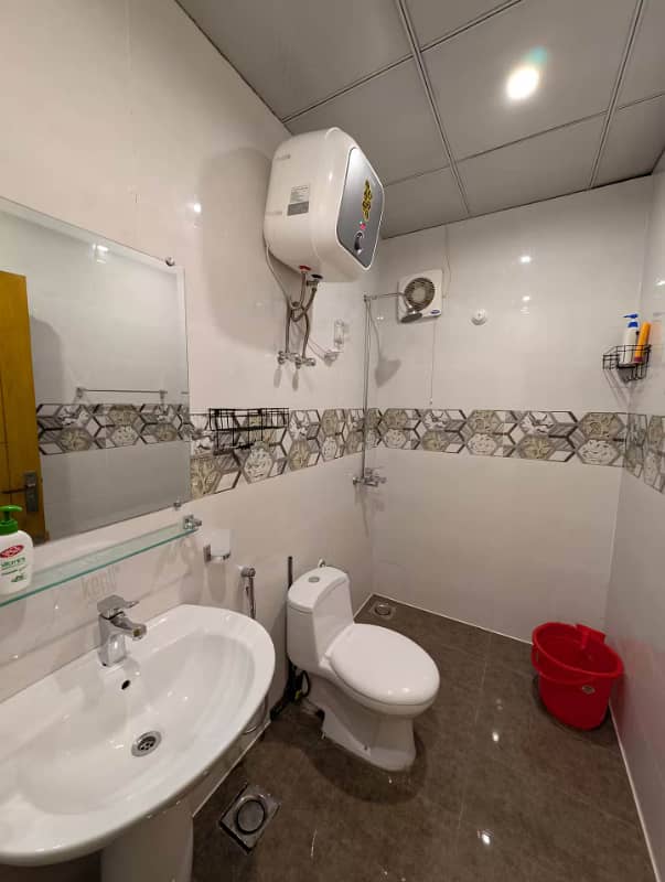 Luxury Furnished 1-Bed Apartment, Sector C living space view - APR-13