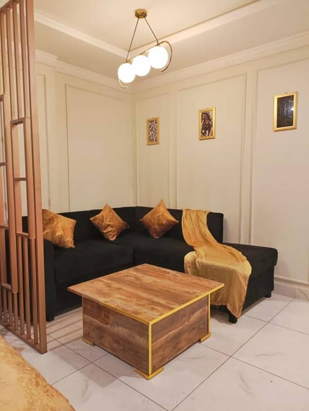 Apartment For Sale in Bahria Town Lahore, 1 Bed Ready to Move, Sector E semi-furnished Sector E